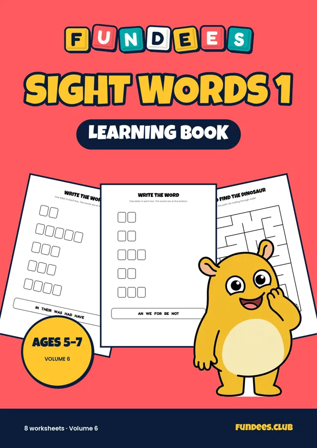 Sight Words 1 6, Ages 5–7