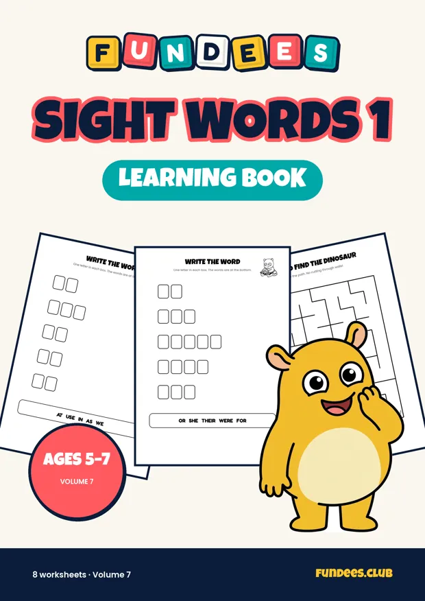 Sight Words 1 7, Ages 5–7