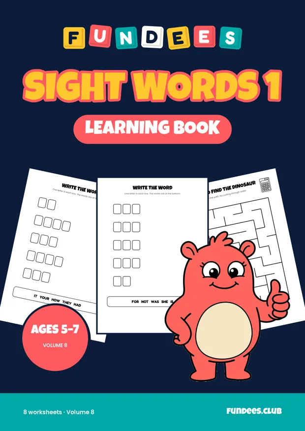 Sight Words 1 8, Ages 5–7