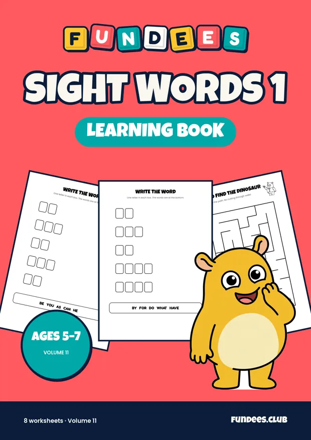 Sight Words 1 11, Ages 5–7
