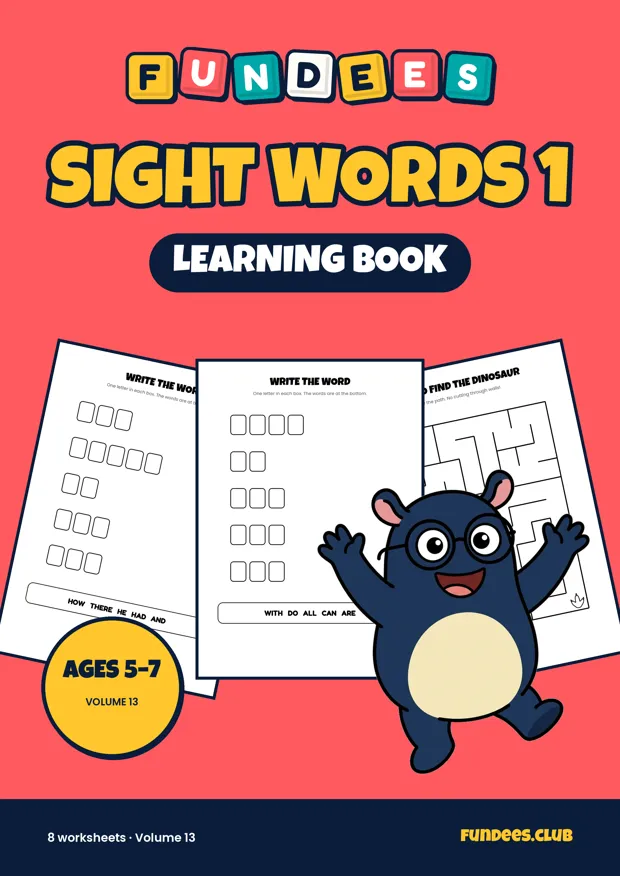 Sight Words 1 13, Ages 5–7