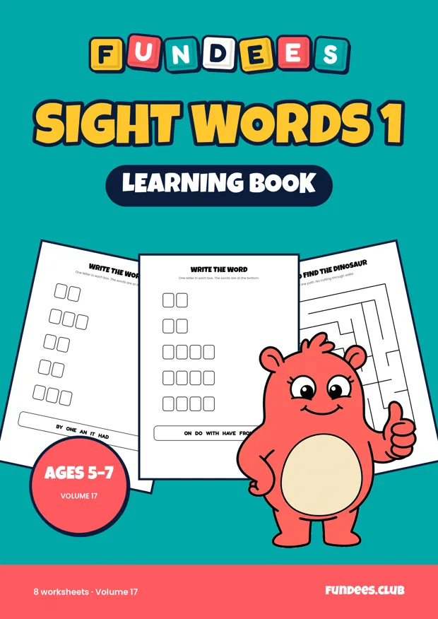 Sight Words 1 17, Ages 5–7