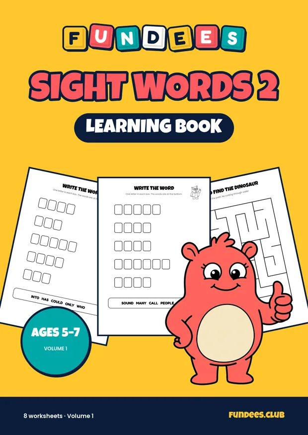 Sight Words 2 learning books, Ages 5–7