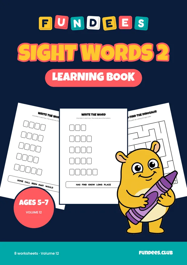 Sight Words 2 12, Ages 5–7