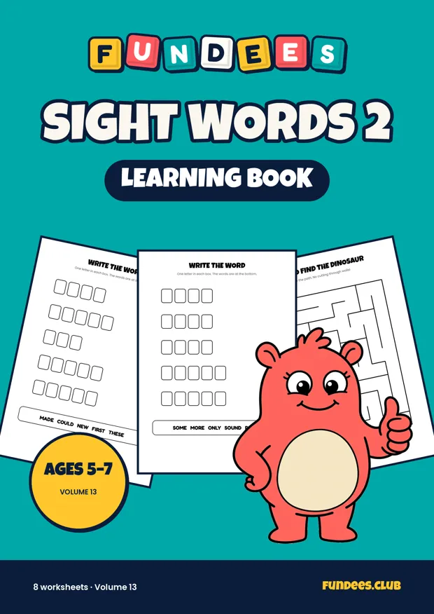 Sight Words 2 13, Ages 5–7