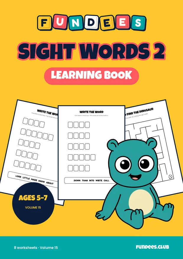 Sight Words 2 15, Ages 5–7