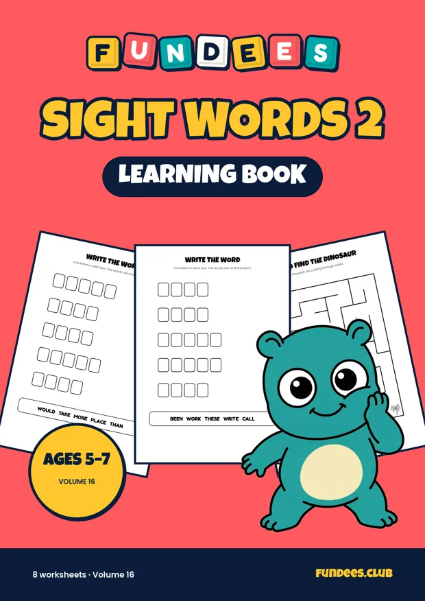 Sight Words 2 16, Ages 5–7
