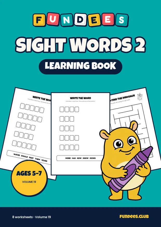Sight Words 2 19, Ages 5–7