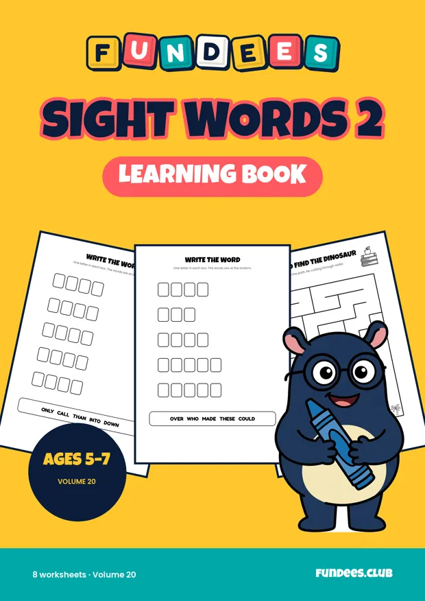 Sight Words 2 20, Ages 5–7