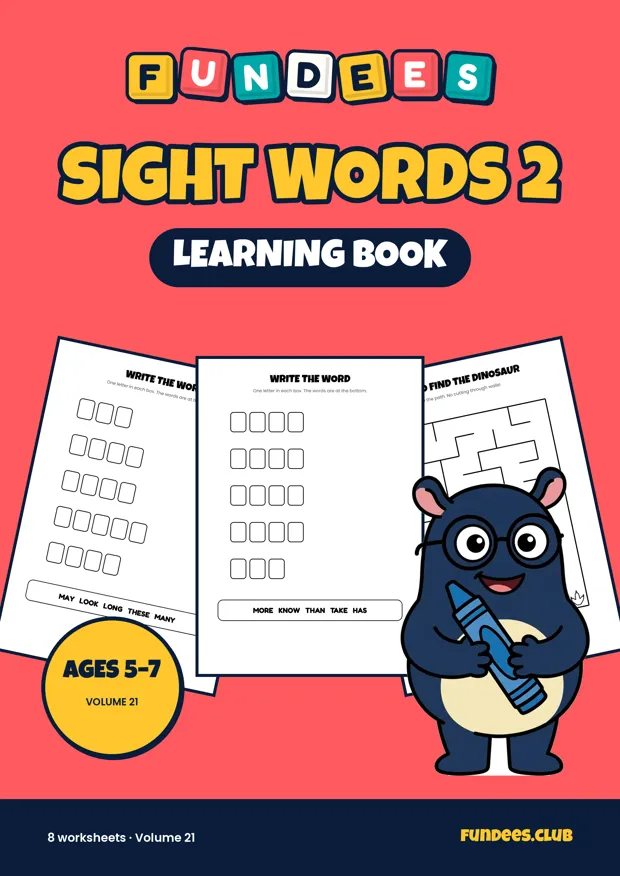 Sight Words 2 21, Ages 5–7