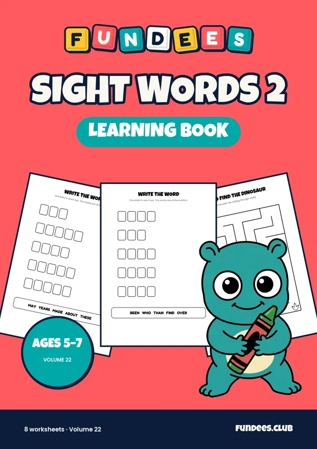 Sight Words 2 22, Ages 5–7