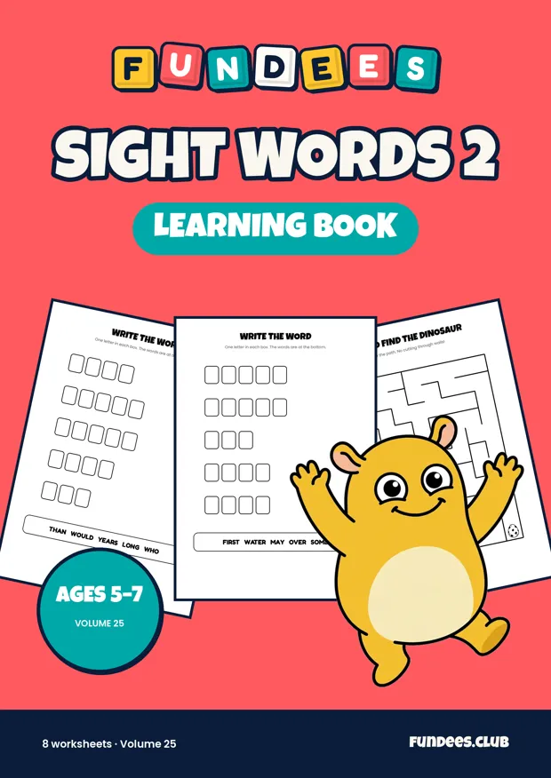 Sight Words 2 25, Ages 5–7