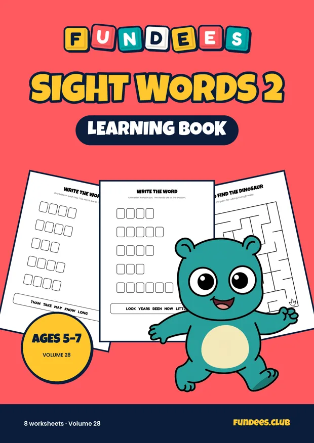 Sight Words 2 28, Ages 5–7