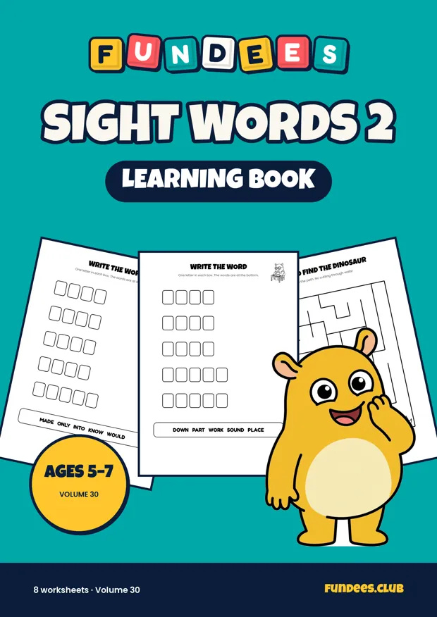 Sight Words 2 30, Ages 5–7