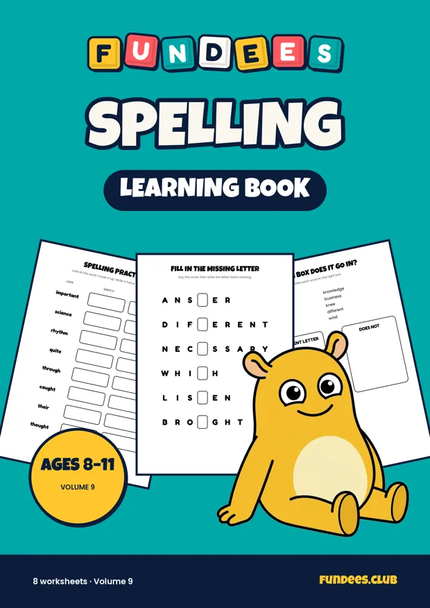 Spelling 9, Ages 8–11