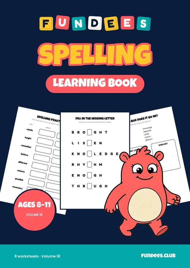 Spelling 18, Ages 8–11