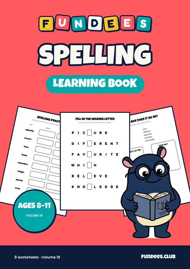 Spelling 19, Ages 8–11