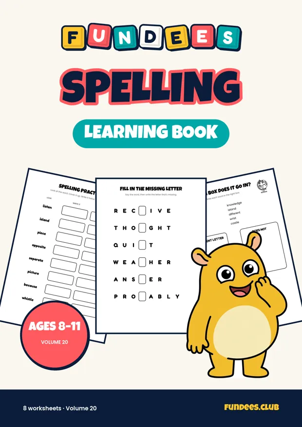 Spelling 20, Ages 8–11