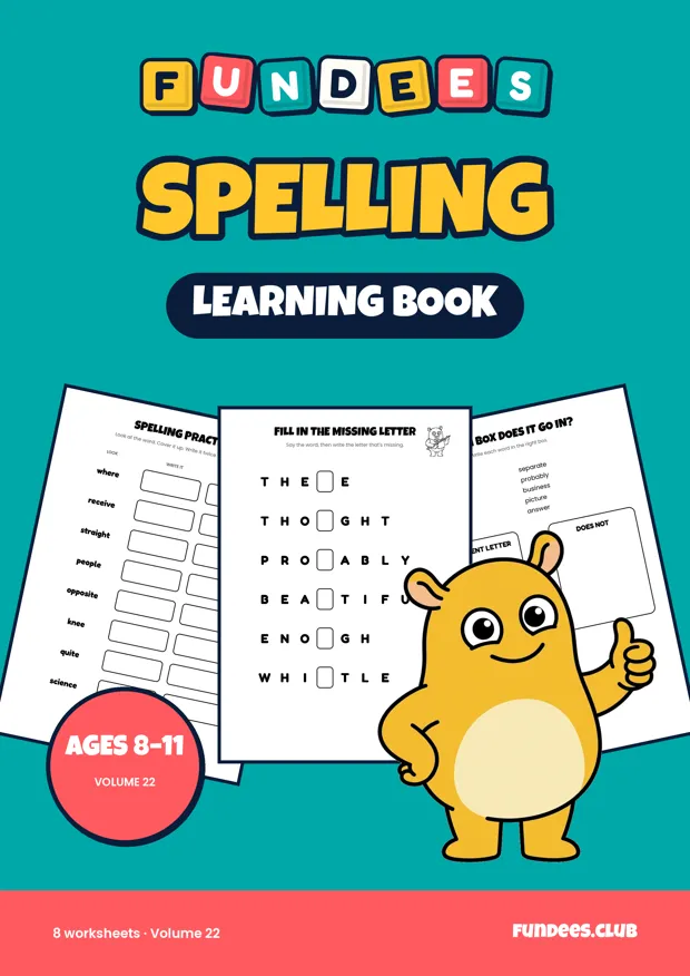 Spelling 22, Ages 8–11