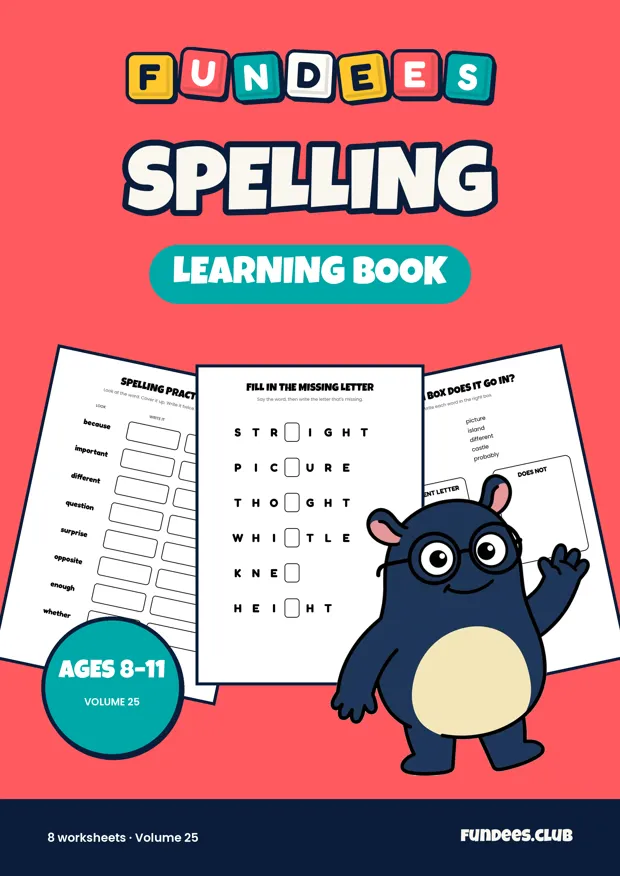 Spelling 25, Ages 8–11