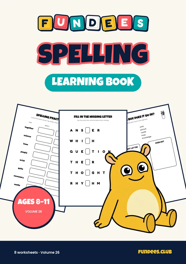 Spelling 26, Ages 8–11