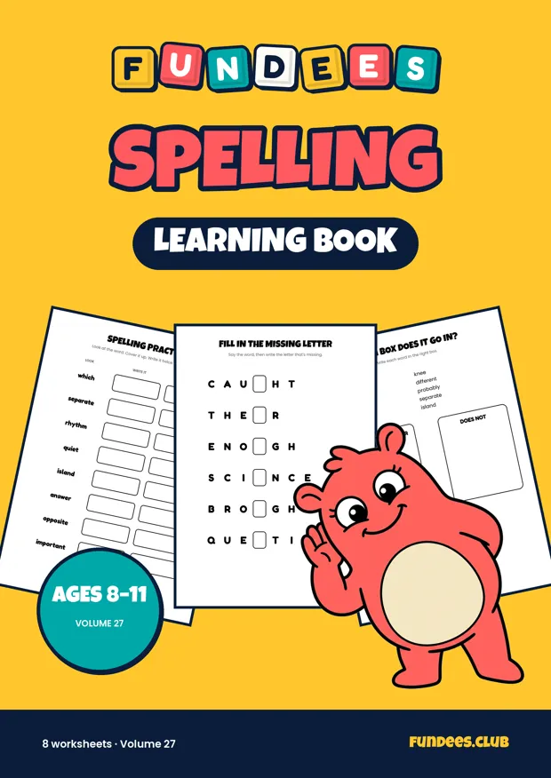 Spelling 27, Ages 8–11