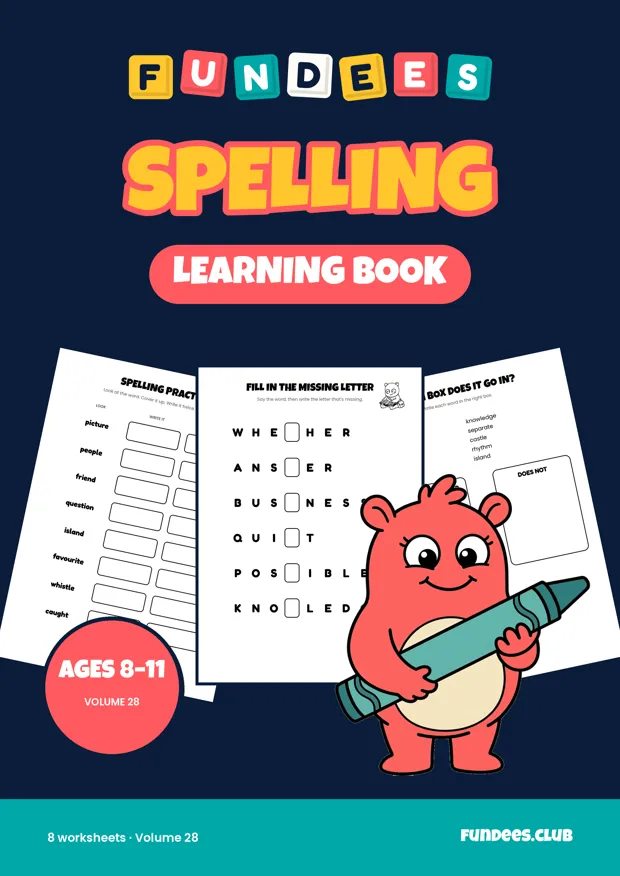 Spelling 28, Ages 8–11