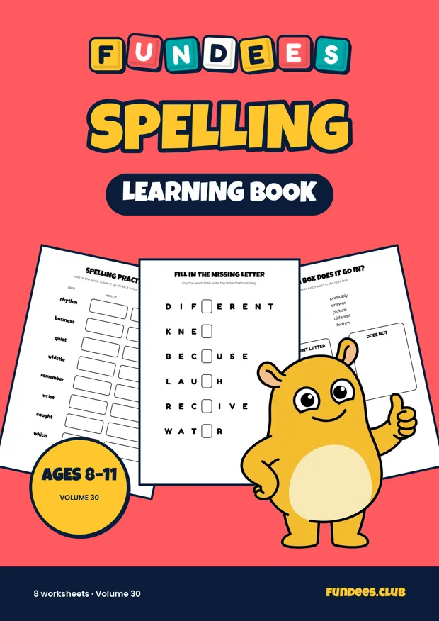 Spelling 30, Ages 8–11