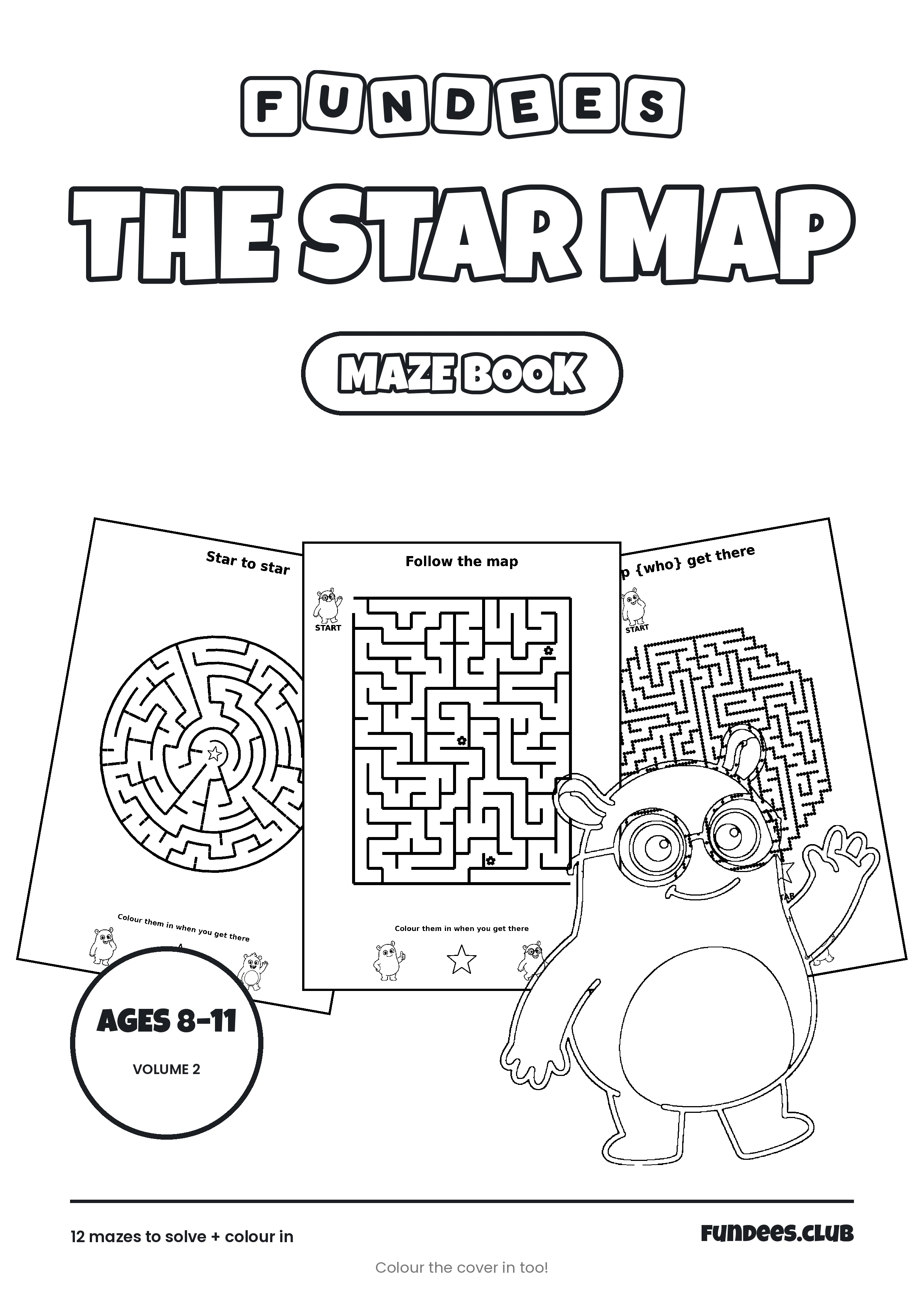 The Star Map coloring book cover, Ages 8–11, volume 2