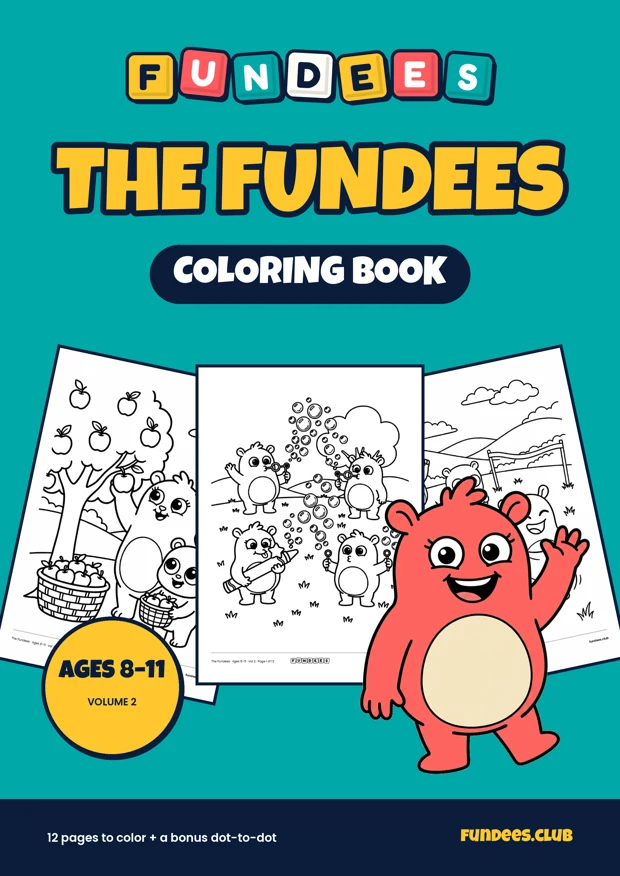 The Fundees coloring book cover, Ages 8–11, volume 2