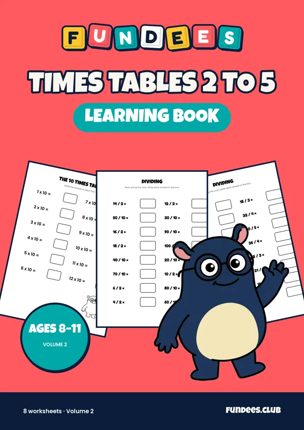 Times Tables 2 to 5 2, Ages 8–11