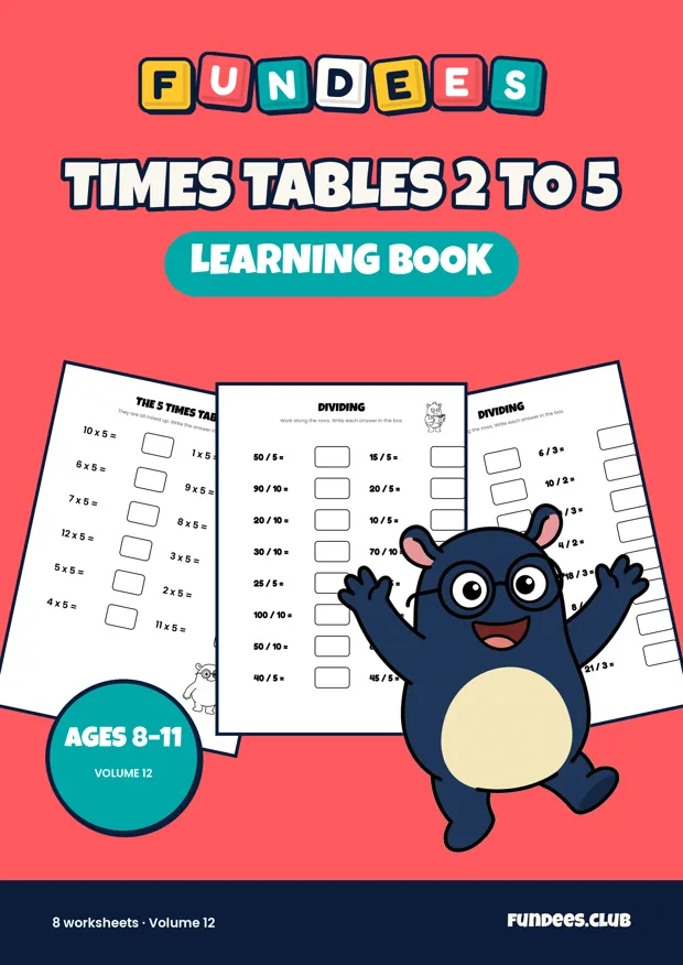 Times Tables 2 to 5 12, Ages 8–11