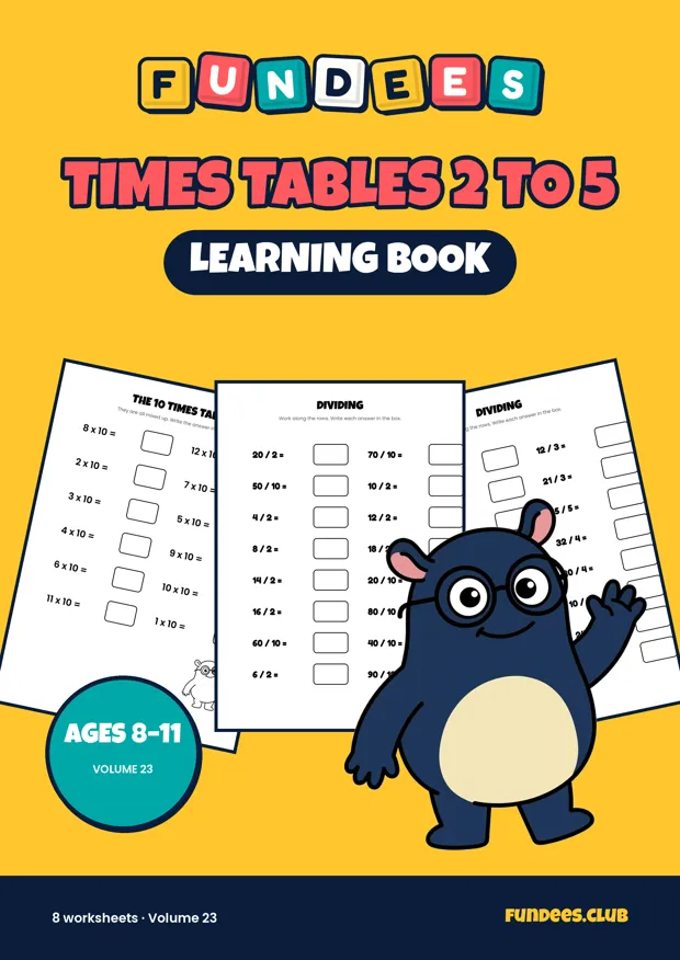 Times Tables 2 to 5 23, Ages 8–11