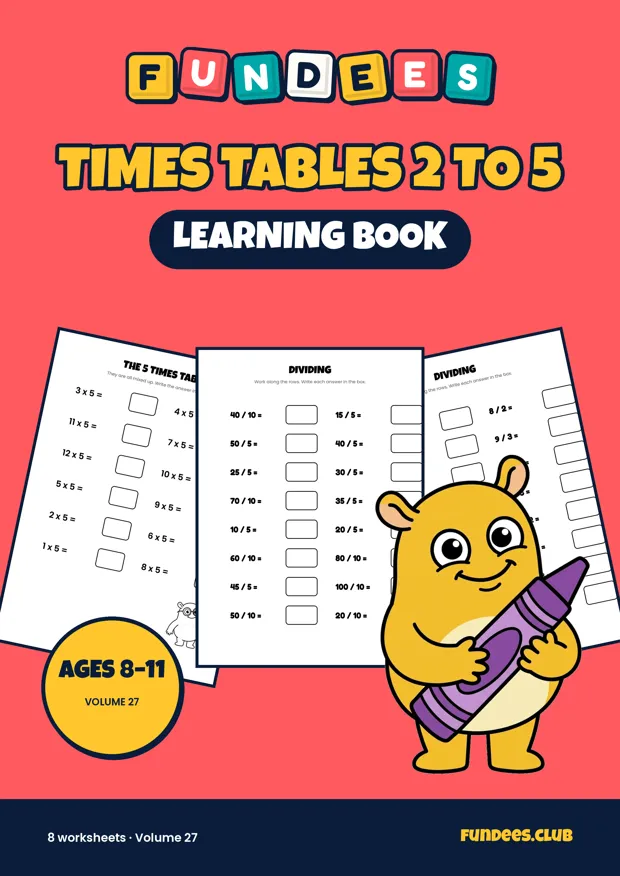 Times Tables 2 to 5 27, Ages 8–11