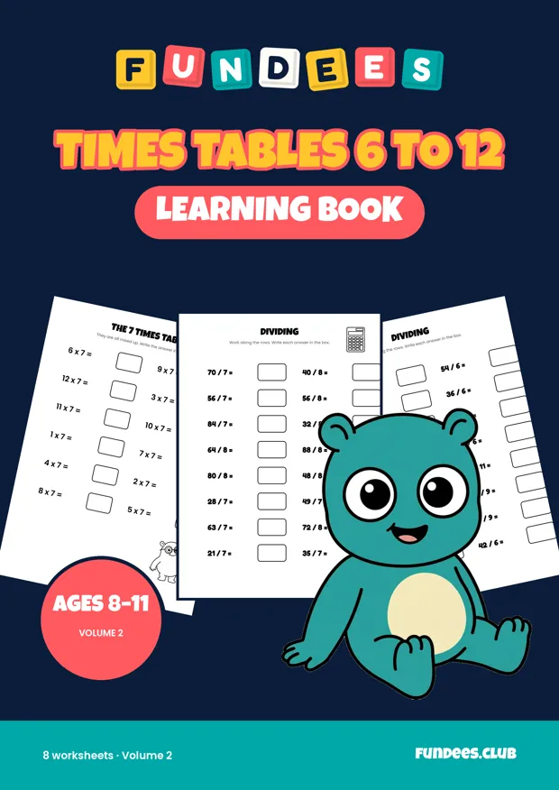 Times Tables 6 to 12 2, Ages 8–11