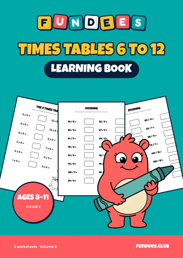 Times Tables 6 to 12 9, Ages 8–11