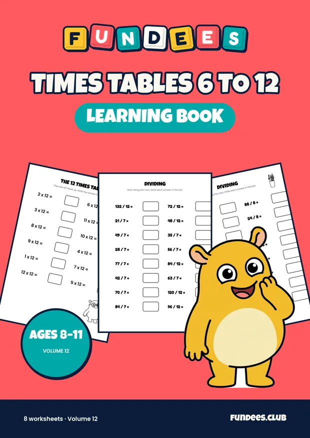 Times Tables 6 to 12 12, Ages 8–11