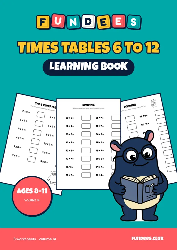 Times Tables 6 to 12 14, Ages 8–11
