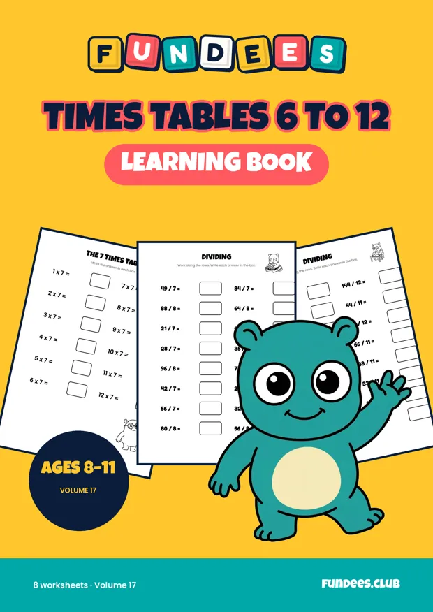 Times Tables 6 to 12 17, Ages 8–11