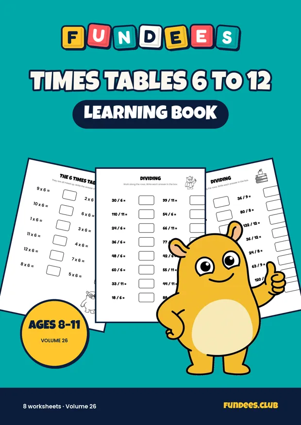 Times Tables 6 to 12 26, Ages 8–11